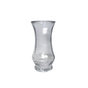 Clear Glass Fluted Vase 9" Tall Centerpiece Decorative Home